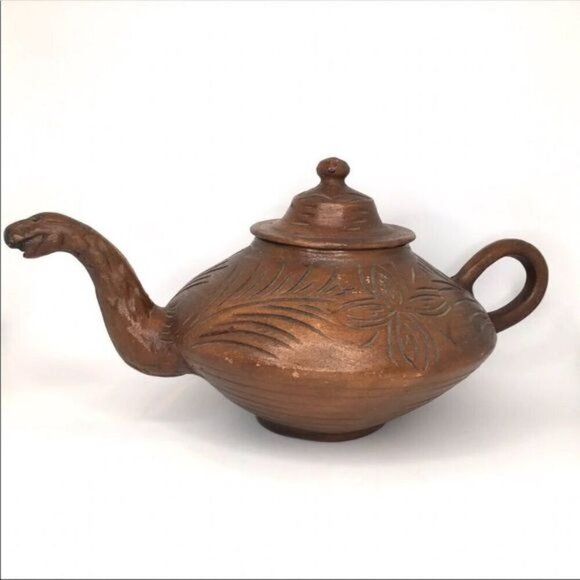 Handmade Yixing Zisha Clay Teapot Snake Spout - Picture 1 of 12